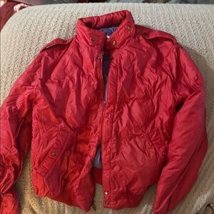 Vintage 70’s White Stag Men's Red Puffer Jacket